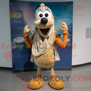 Tan But mascot costume...
