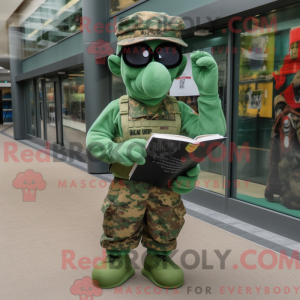 Green Green Beret mascot...