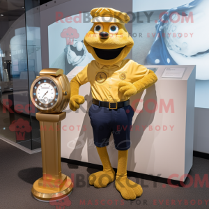 Gold Wrist Watch mascot...