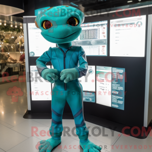 Teal Geckos Maskottchen...