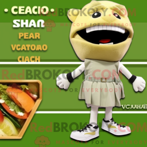 Peach Caesar Salat maskot...