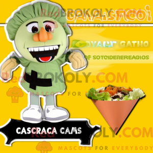 Peach Caesar Salad mascot...