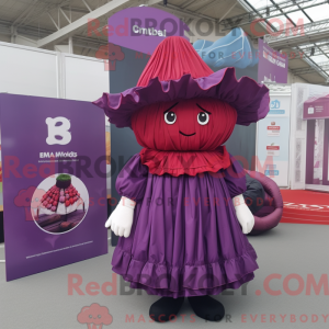 Red Cabbage mascot costume...
