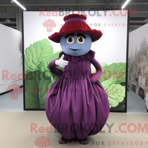 Red Cabbage mascot costume...