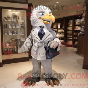 Silver Eagle maskot kostume...