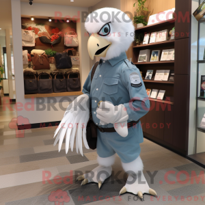 Silver Eagle mascot costume...