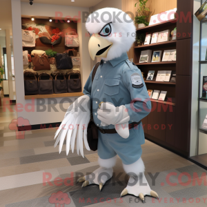 Silver Eagle maskot kostume...