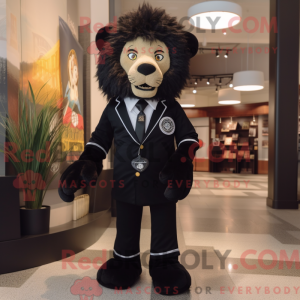 Black Lion maskot drakt...
