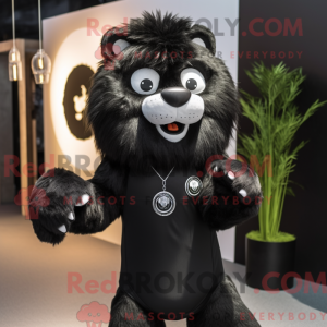Black Lion-mascottekostuum...