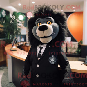 Black Lion-mascottekostuum...
