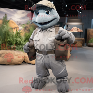 Gray Cod mascot costume...