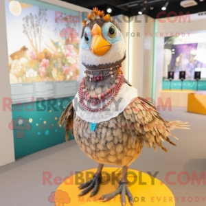 Quail mascot costume...