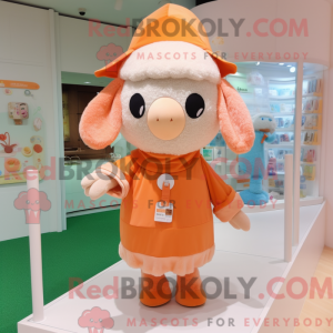 Peach Sheep maskot kostume...