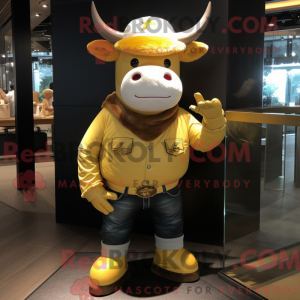 Gold Bull Maskottchen...
