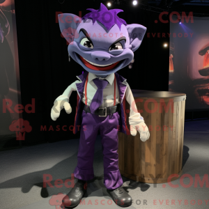 Purple Vampire mascot...
