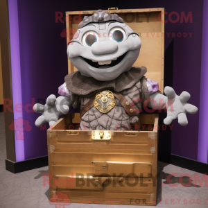 Gray Treasure Chest mascot...
