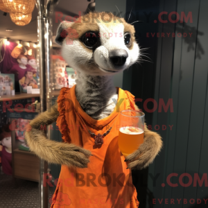 Rust Meerkat mascot costume...