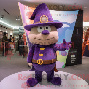 Purple Ray mascot costume...