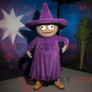 Purple Ray mascot costume...