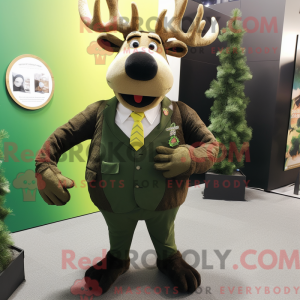 Olive Elk mascot costume...
