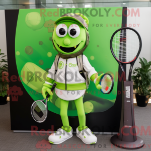 Lime Green Tennis Racket...