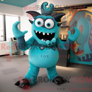 Postava maskota Teal Demon...