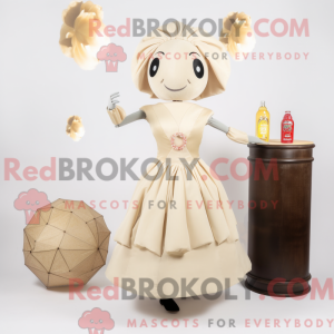 Beige Dim Sum mascot...