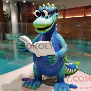 Blue Crocodile mascot...