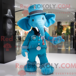 Cyan Elephant maskot...