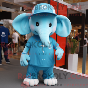 Cyan Elephant mascot...