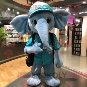 Cyan Elephant mascot...