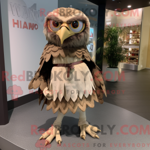 Hawk mascot costume...