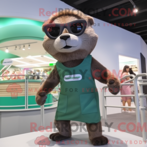 Costume mascotte de loutre...