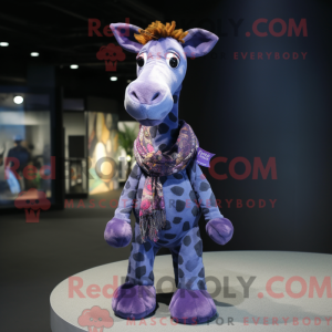 Lilla giraff maskot drakt...