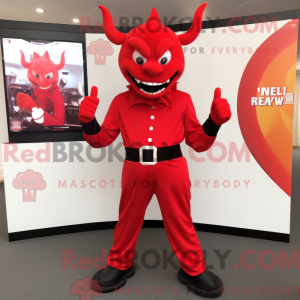 Devil mascot costume...
