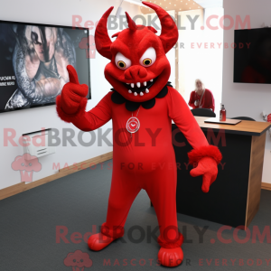 Devil mascot costume...