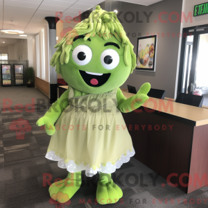 Olive Candy mascot costume...