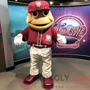 Maroon Baseball Glove...