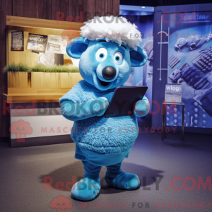 Sky Blue Merino Sheep...