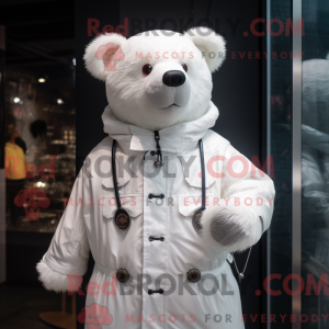 White Bear maskot kostume...