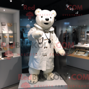 White Bear maskot kostume...