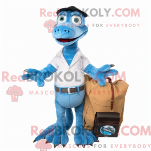 Sky Blue Deinonychus mascot...