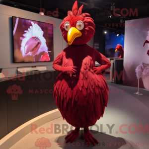 Maroon Hens Maskottchen...