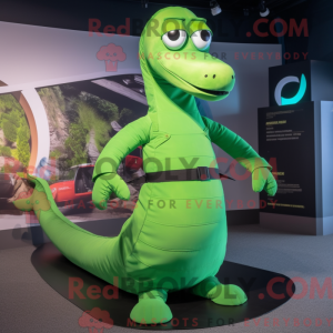 Limegrønn Loch Ness Monster...