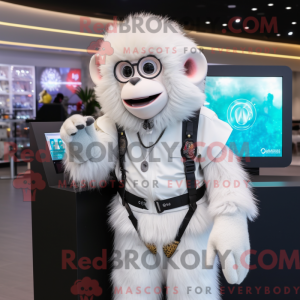 White Monkey maskot...
