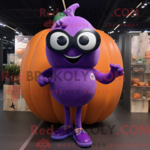 Purple Pumpkin mascot...