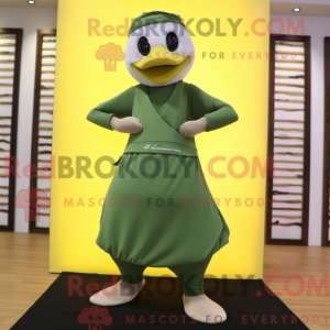 Olive Geese maskot drakt...