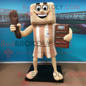Beige Chocolate Bars mascot...