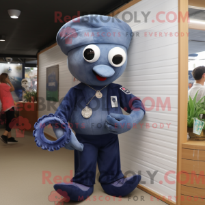 Navy Octopus mascot costume...