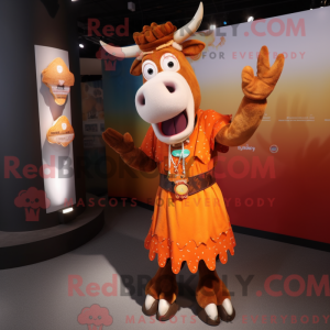 Rust Cow-maskotdraktfigur...